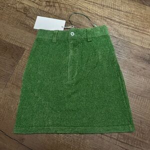 Aya Muse green mini skirt
